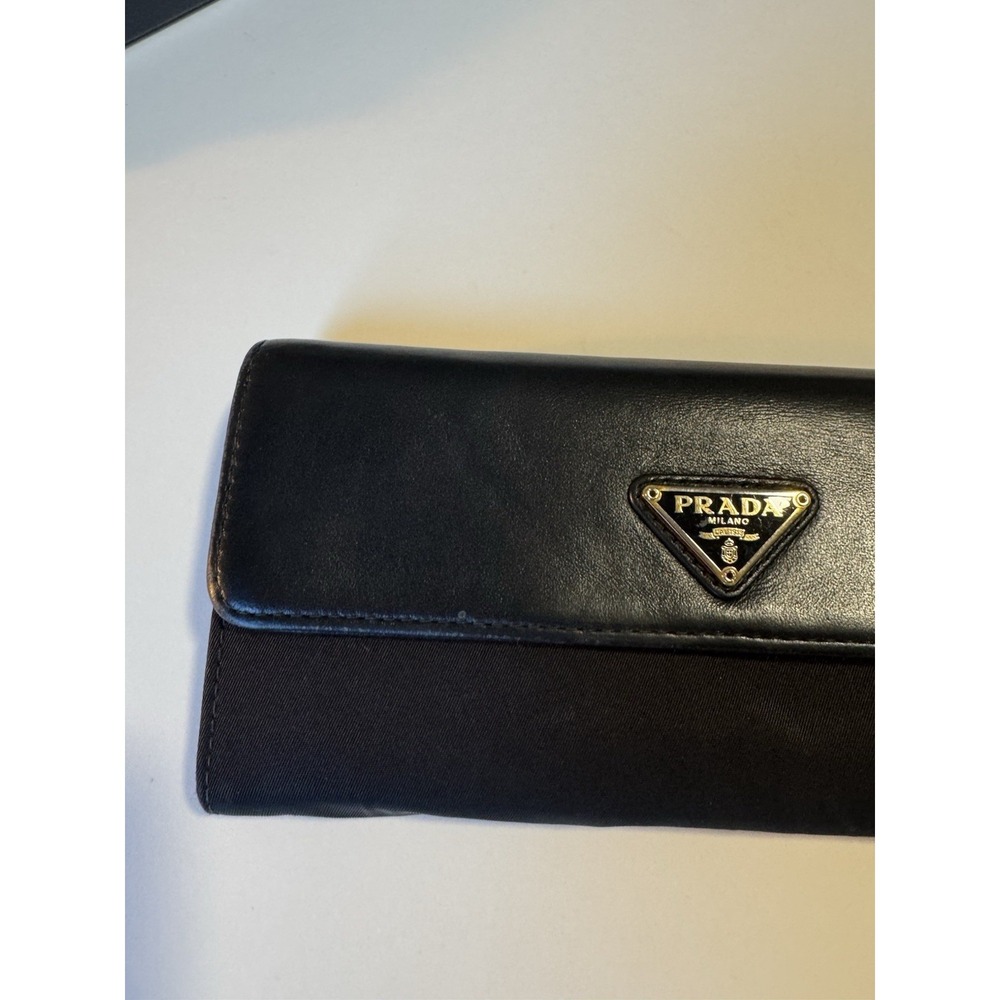 Prada Saffiano Long Black Wallet with Box and Authentication Card - Picture 7 of 16